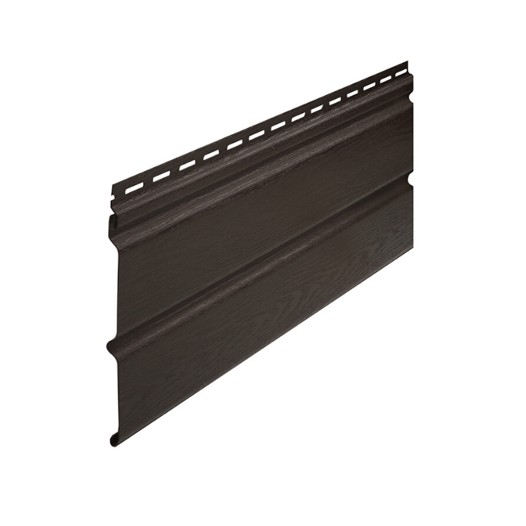 GAMRAT - Podsufitka PCV ciemnobrązowa pełna (dwudeskowa) - próbka (5-10cm)
