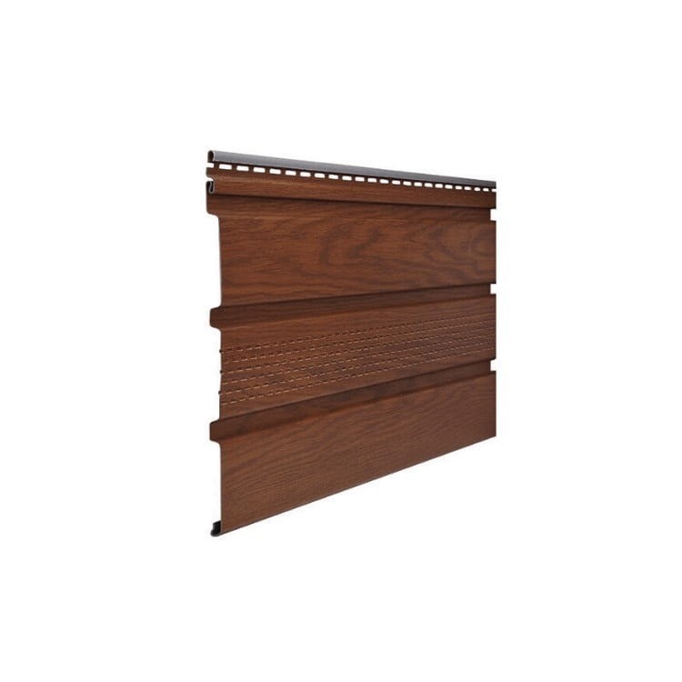 VOX - Podsufitka PCV orzech wentylacyjna (trzydeskowa) - próbka (5-10cm)