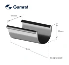 gamrat-pvc-grafitowy-rynna-100mm-2m-zdjecie-wymiarow.webp