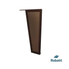 robelit-scianka-brazowa-plus-poliweglan-dymiony-130x53x30cm