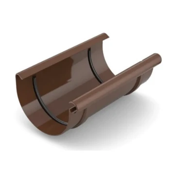 BRYZA PVC brązowy - Złączka rynnowa 150mm