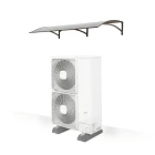 robelit-daszek-nad-pompe-ciepla-arco-pro-max-brazowy-plus-poliweglan-dymiony-160x90cm