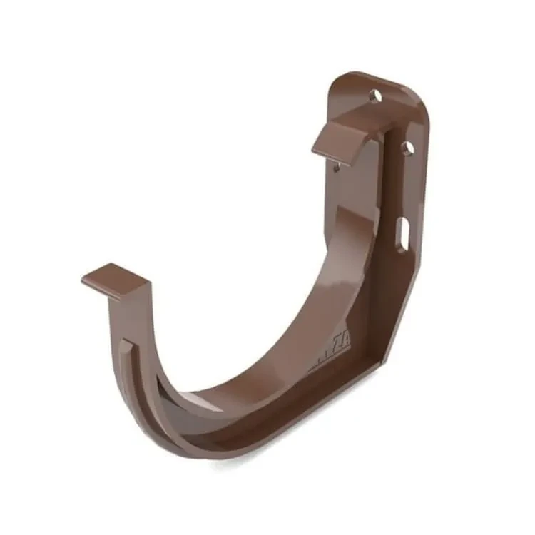 bryza-pvc-brazowy-uchwyt-rynnowy-100mm-doczolowy