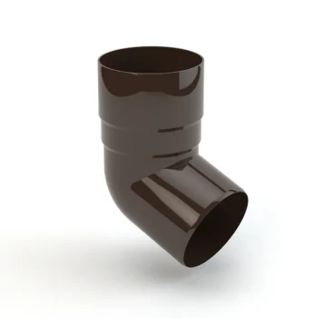 GAMRAT PVC brązowy ciemny - Kolano / wylewka 63mm (kąt 67,5°)