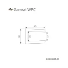 gamrat-ceownik-40-x-30mm-wpc-grafit-2m-zdjecie-wymiarow.webp