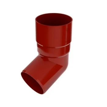 BRYZA PVC czerwony - Kolano / wylewka 90mm (kąt 67,5°)