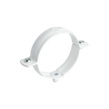 BIAŁY - Obejma rury 63mm metalowa