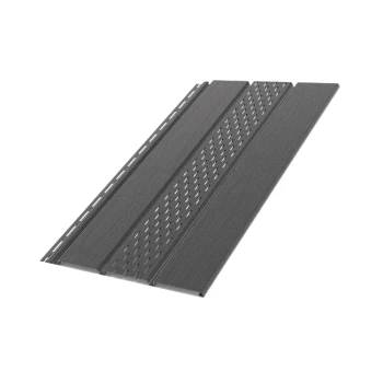 BRYZA grafitowy - Podsufitka WENTYLACYJNA (trzydeskowa) / 30,5cm x 3m