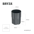 bryza-stal-ocynk-zlaczka-rury-100mm-mufa-schemat