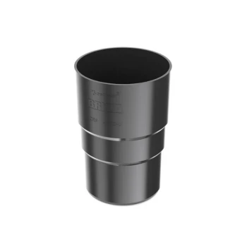 BRYZA PVC grafitowy - Złączka rury 90mm (mufa)