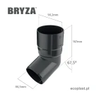 bryza-pvc-bialy-kolano-wylewka-110mm-schemat