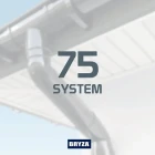 rynna-pvc-bryza-brazowa-75mm-4m-system-75mm