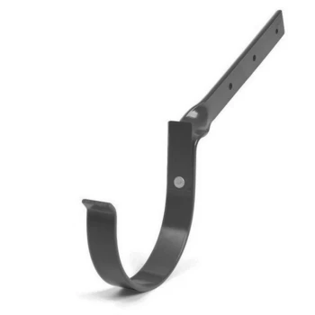 BRYZA PVC grafitowy - Uchwyt rynnowy 150mm metalowy / SKRĘCONY