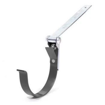 BRYZA PVC grafitowy - Uchwyt rynnowy 150mm metalowy / REGULOWANY