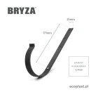 bryza-pvc-brazowy-uchwyt-rynnowy-75mm-metalowy-schemat