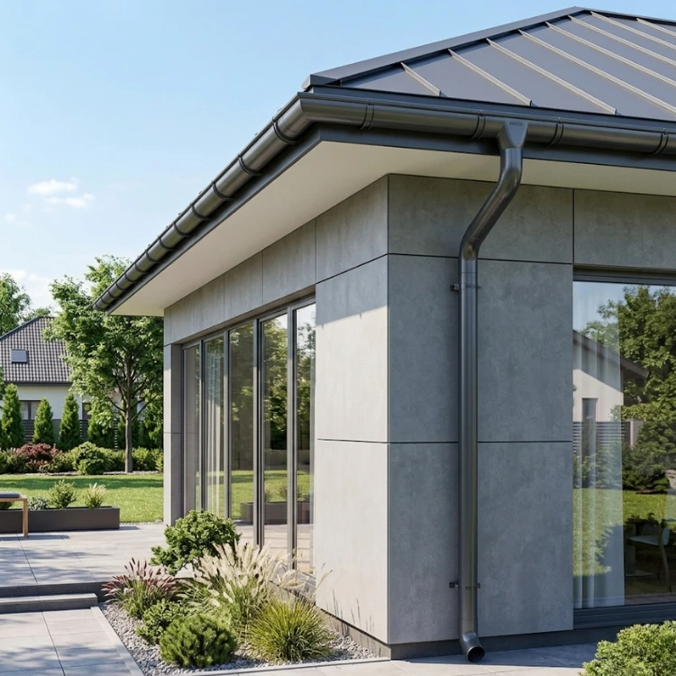 bryza-stal-grafitowy-rynna-125mm-4m-system-rynnowy-realizacja-3