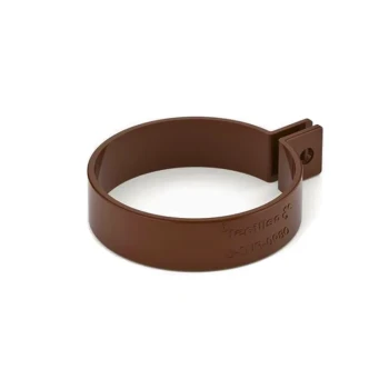 BRYZA PVC brązowy - Obejma rury 63mm PVC