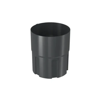 BRYZA STAL grafitowy - Złączka rury 100mm (mufa)