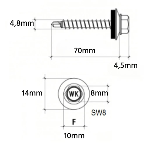 klimas-wkrety-farmer-ocynk-4-i-8-mm-x-70mm-do-plyt-trapezowych-falistych-rylonow-200-szt-schemat