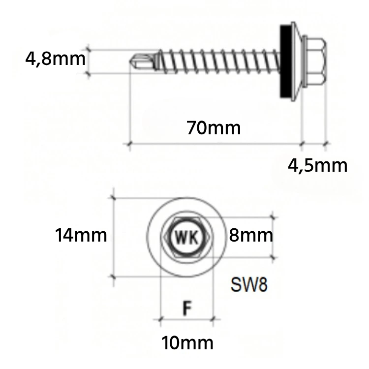 klimas-wkrety-farmer-ocynk-4-i-8-mm-x-70mm-do-plyt-trapezowych-falistych-rylonow-200-szt-schemat