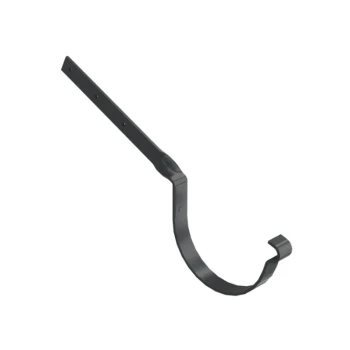 BRYZA STAL grafitowy - Hak rynnowy 150mm / SKRĘCONY