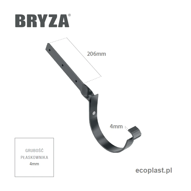bryza-stal-grafitowy-hak-rynnowy-150mm-skrecony-schemat