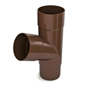 BRYZA PVC brązowy - Trójnik 90/90/90mm (kąt 67,5°)