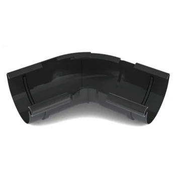BRYZA PVC grafitowy - Narożnik 125mm / WEWNĘTRZNY regulowany (kąt 120°-145°)