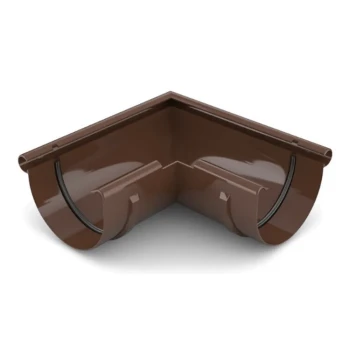 BRYZA PVC brązowy - Narożnik 125mm / ZEWNĘTRZNY (kąt 90°)