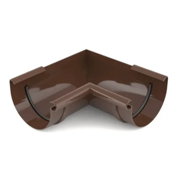 BRYZA PVC brązowy - Narożnik 125mm / WEWNĘTRZNY (kąt 90°)