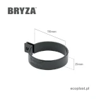 bryza-pvc-brazowy-obejma-rury-110-pvc-schemat