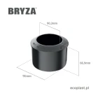 bryza-pvc-zielony-redukcja-110-90mm-schemat