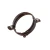 brazowy-obejma-rury-110mm-metalowa-w-pionie