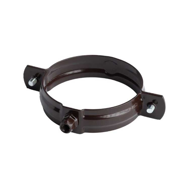 gamrat-pvc-brazowy-ciemny-obejma-63mm-metalowa-zdj2