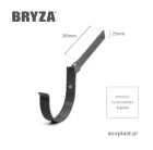 bryza-pvc-brazowy-uchwyt-rynnowy-150mm-metalowy-skrecony-schemat
