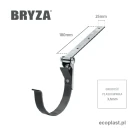 bryza-pvc-brazowy-uchwyt-rynnowy-150mm-metalowy-regulowany-schemat