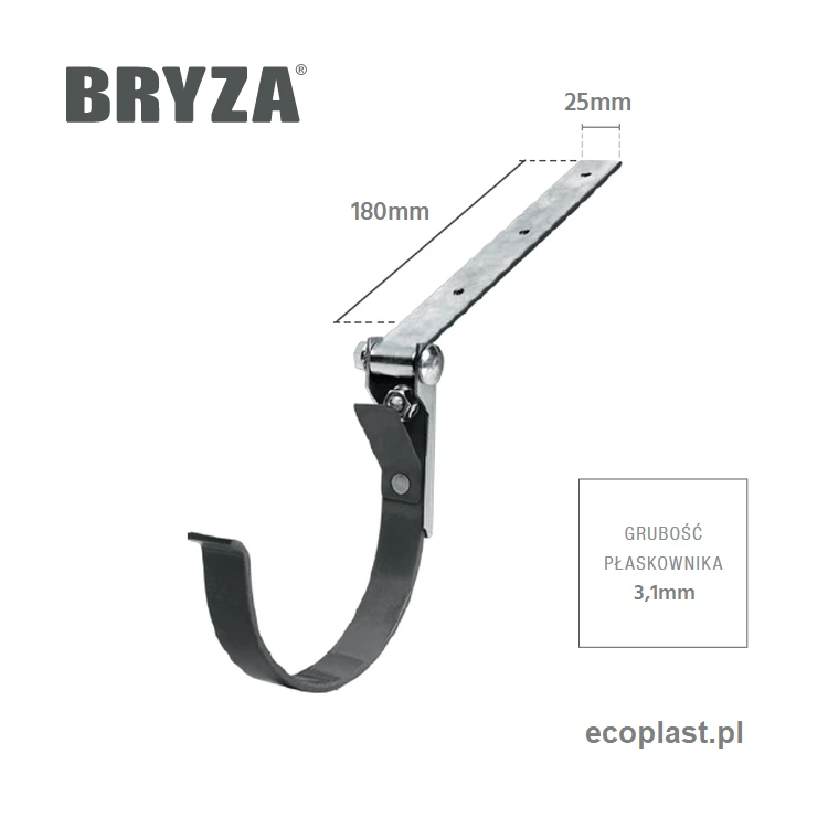bryza-pvc-bialy-uchwyt-rynnowy-75mm-metalowy-regulowany-schemat-wymiarow