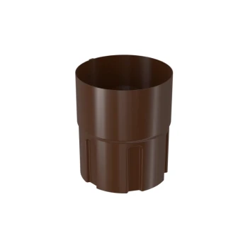 BRYZA STAL brązowy - Złączka rury 90mm (mufa)