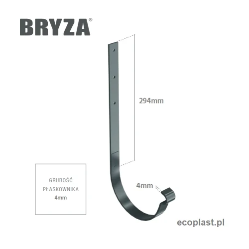 bryza-stal-brazowy-hak-rynnowy-150mm-prosty-schemat