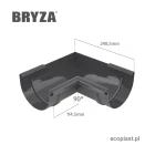 bryza-pvc-bialy-naroznik-125mm-wewnetrzny-kat-90-schemat-wymiarow