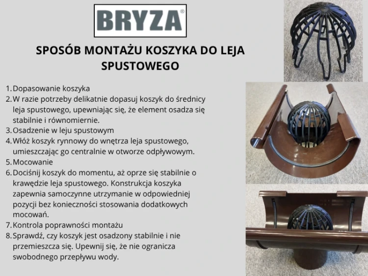 bryza-pvc-koszyk-rynnowy-leja-spustowego-75-125mm-intrukcja-montazu