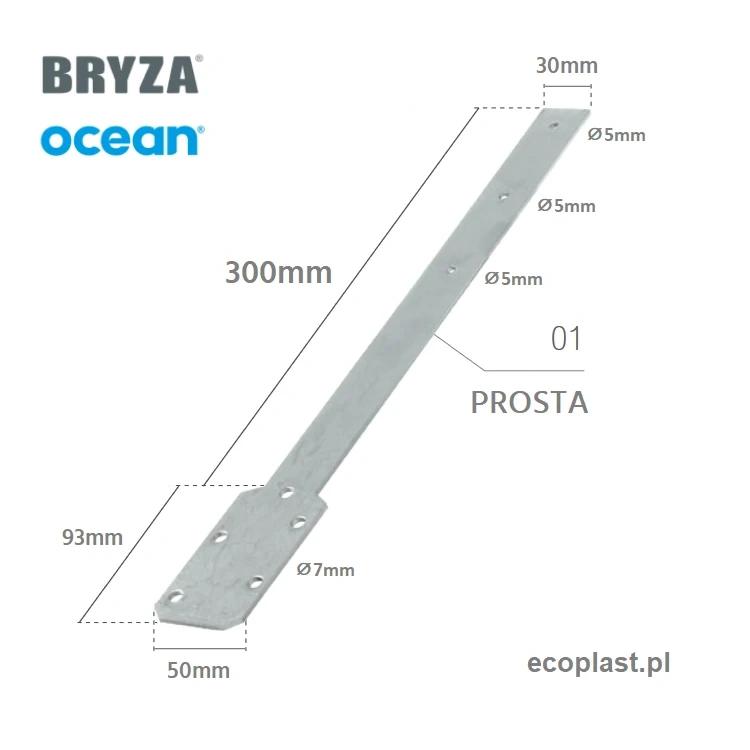 bryza-ocean-listwa-mocujaca-do-uchwytu-pvc-125-150mm-prosta-stal-schemat