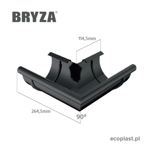 bryza-pvc-zielony-naroznik-125mm-zewnetrzny-kat-90-stopni-schemat