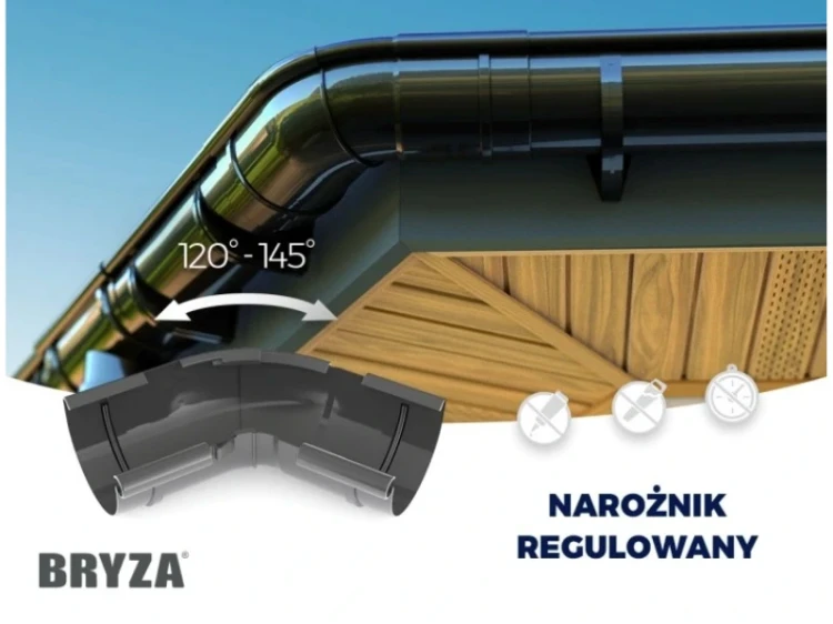 bryza-pvc-zielony-naroznik-125mm-zewnetrzny-regulowany-kat-120-145-stopni-wizualizacja