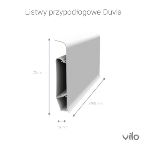 Vilo - listwa przypodłogowa DUVIA 2004 Rock Oak / 2,4m-schemat