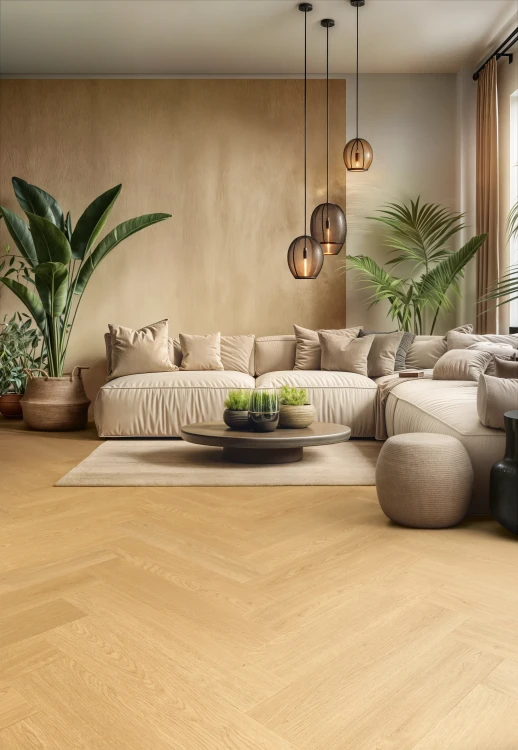 vox-panele-podlogowe-querra-herringbone- dab-aurora-8286-ac4-8mm-aranzacja-salonu