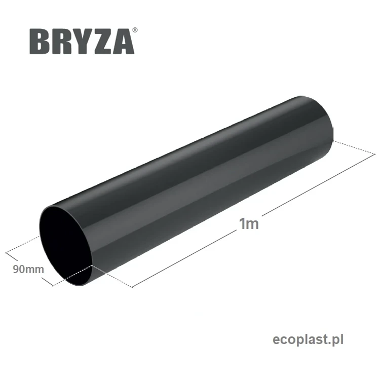 bryza-pvc-miedziany-rura-spustowa-90mm-1m-schemat