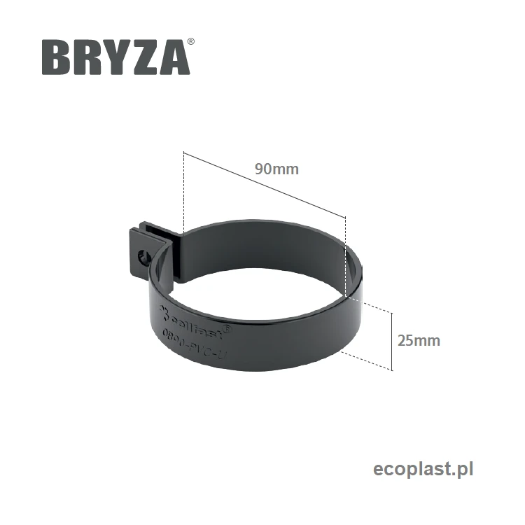 bryza-pvc-miedziany-obejma-rury-90mm-pvc-schemat