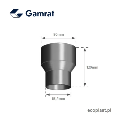 gamrat-pvc-grafitowy-redukcja-63-90mm-odwrotna-schemat