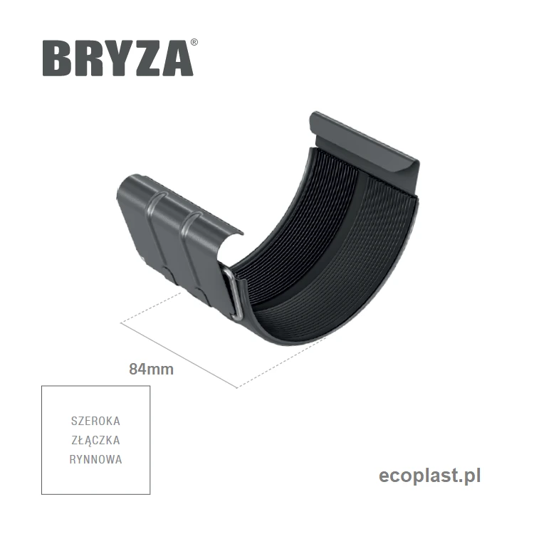 bryza-stal-czarny-zlaczka-rynnowa-150mm-schemat